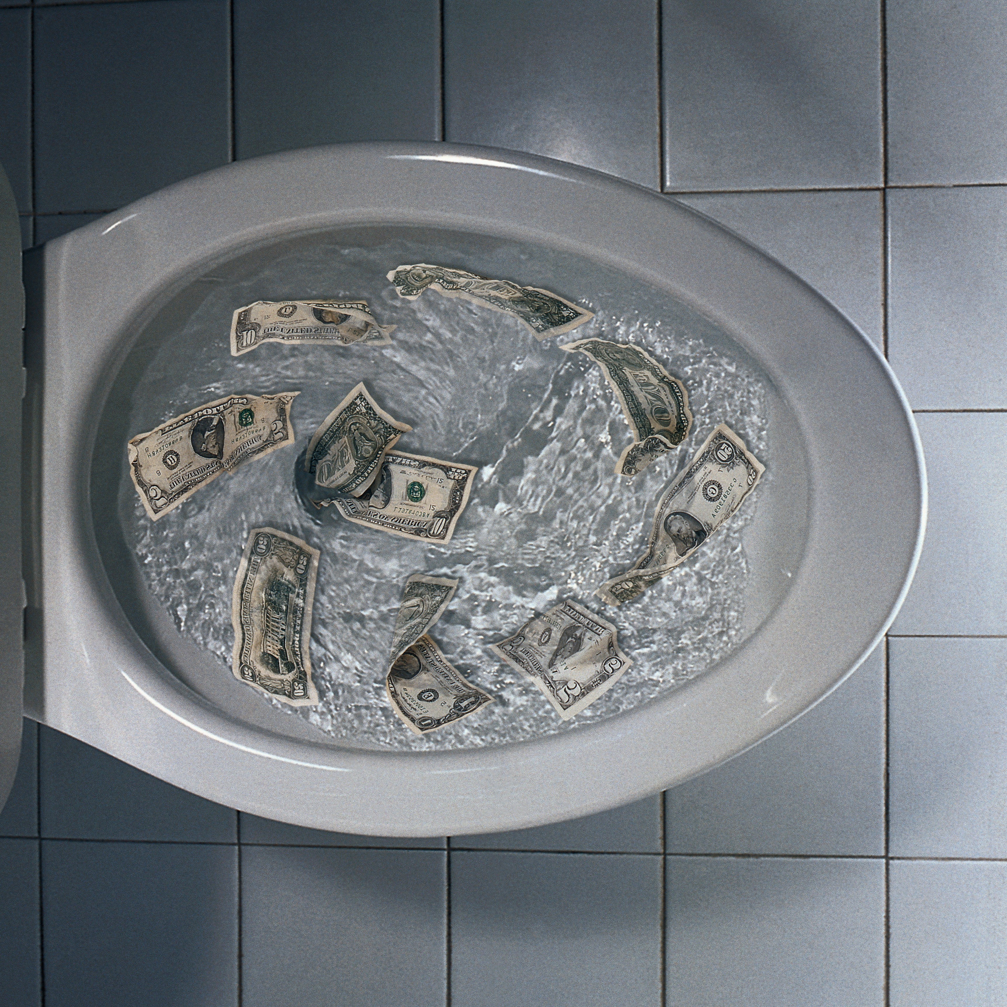 Don't flush your hard earned money down the toilet.