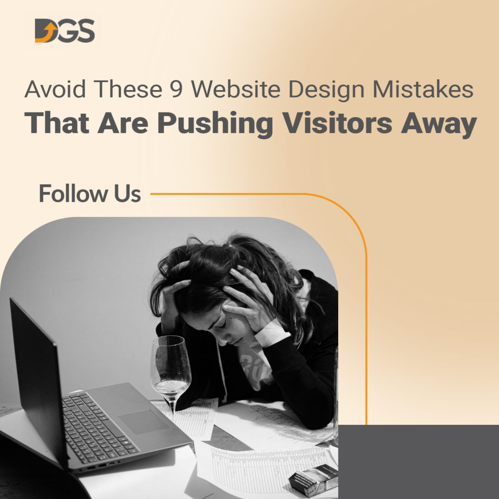 Avoid these 9 website design mistakes that are pushing visitors away. Dental Growth Strategies.